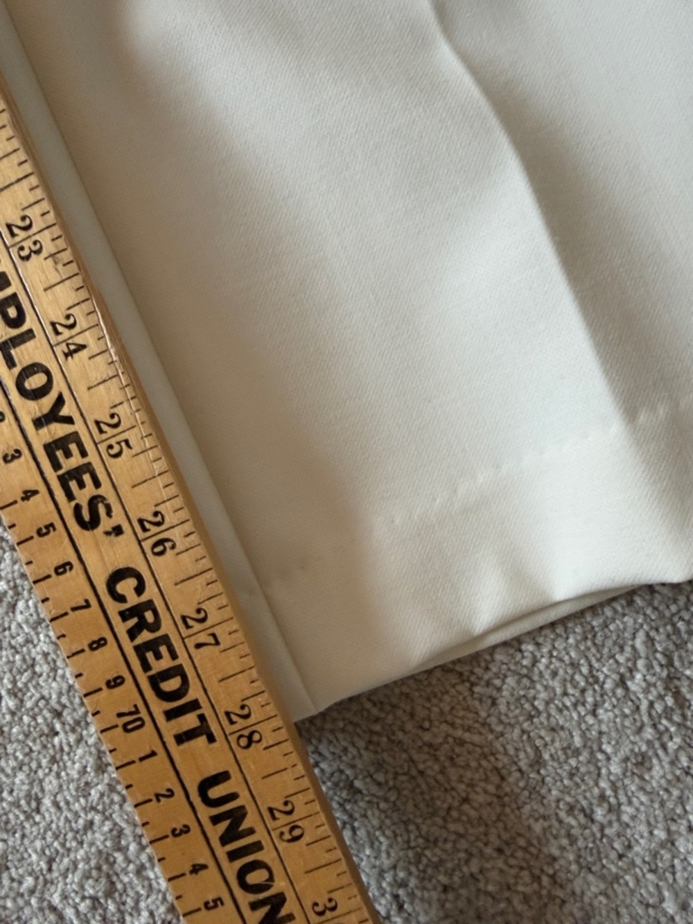Talbots Cream Ankle Curvy fit Dress Trousers size 4P - Picture 11 of 11